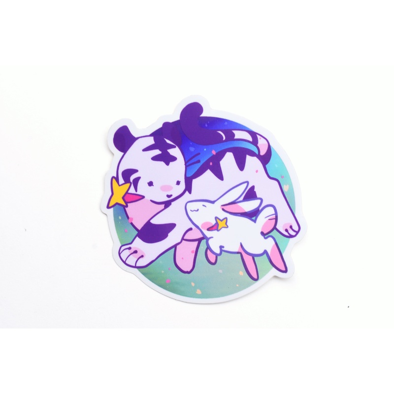 Ameruu Sticker – Water Zodiac: Tiger & Rabbit