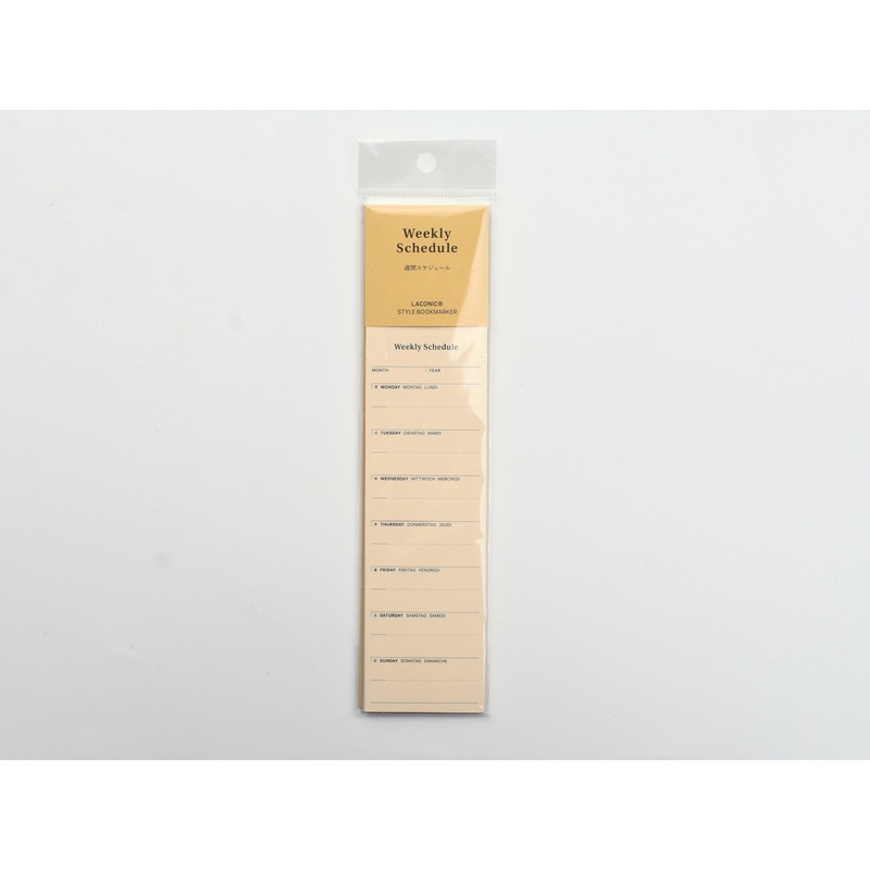 Laconic Style Bookmarker – Weekly