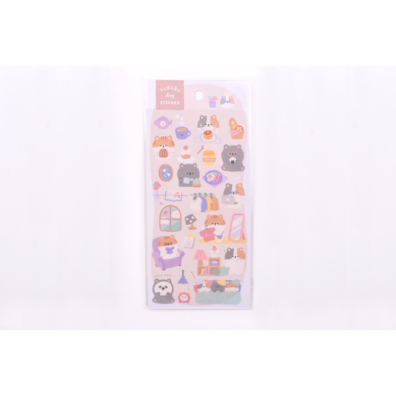 Yururu Day Sticker – Fluffy Cat