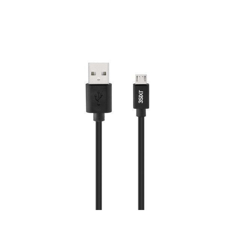 3sixT Charge & Sync Cable – Micro USB – 1m – Black