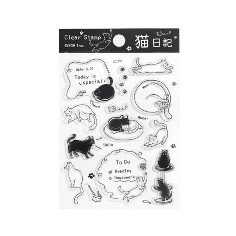 BGM Clear Stamp – Diary – Cat Diary