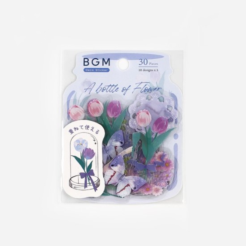 BGM Flake Sticker – Blooming Bottle – Violet