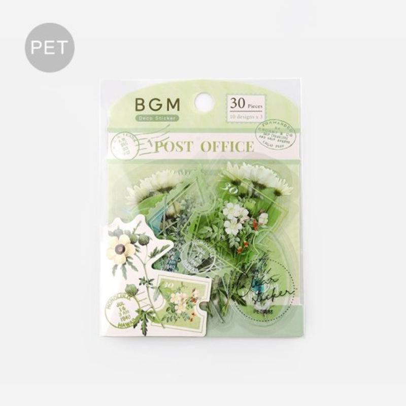 BGM Flake Sticker – Garden Post Office – Green