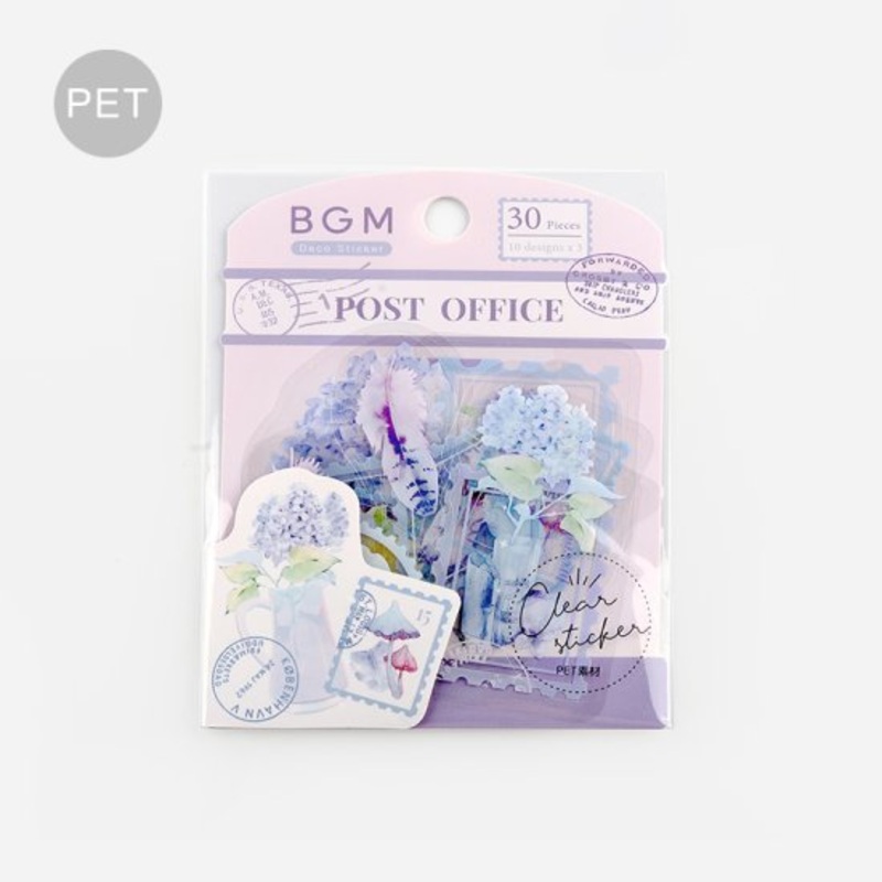 BGM Flake Sticker – Garden Post Office – Lavender