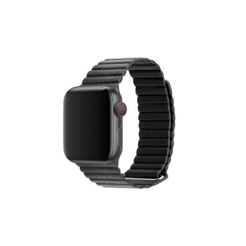 3sixT Apple Watch Band – Leather Loop – 38/40mm – Black