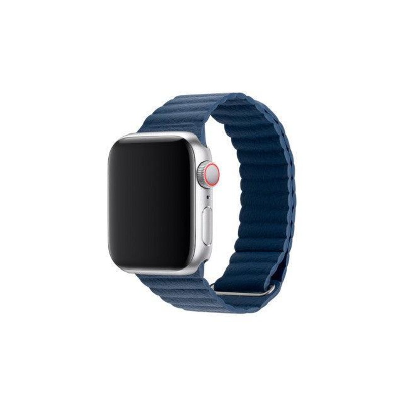 3sixT Apple Watch Band – Leather Loop – 42/44mm – Blue