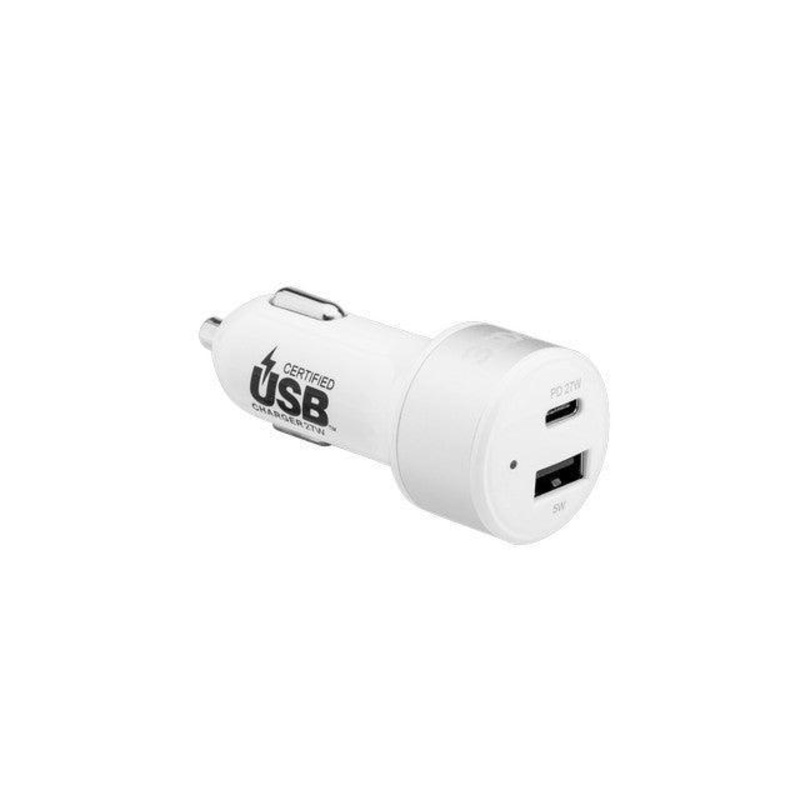 3sixT Car Charger 27W USB-C PD – White