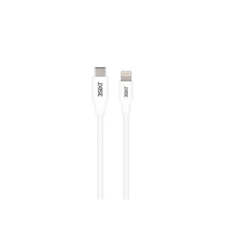 3sixT Charge & Sync Cable – USB-C to Lightning – 2m – White