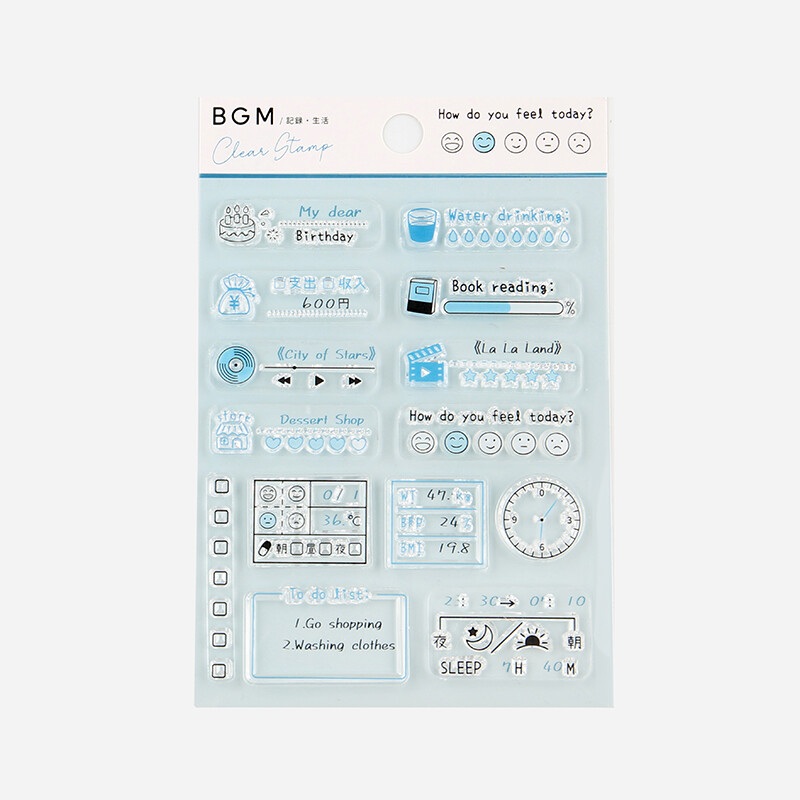 BGM Clear Stamp – Record – Life