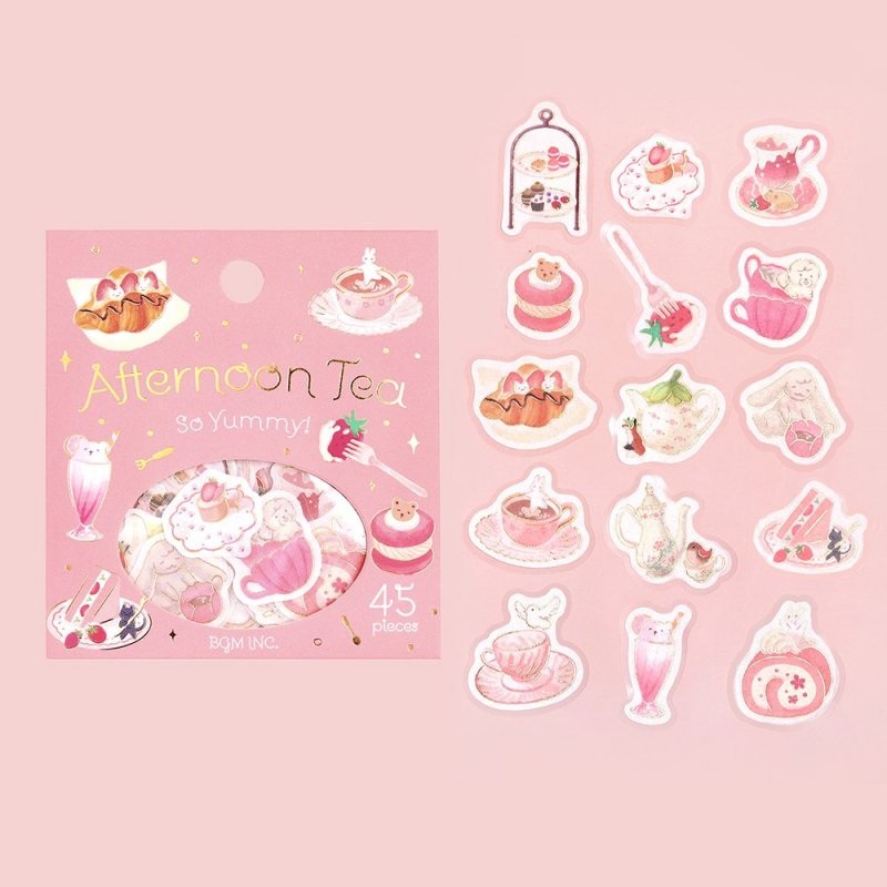 BGM Flake Sticker – Foil Stamping – Afternoon Tea – So Yummy