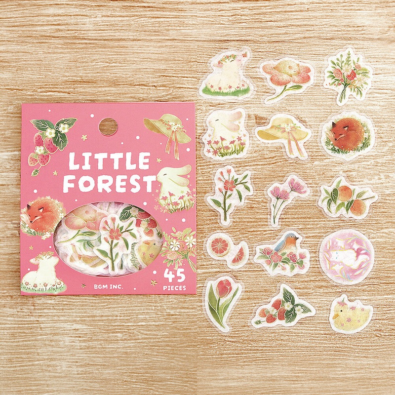 BGM Flake Sticker – Little Forest – Pink