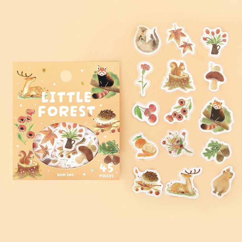BGM Flake Sticker – Little Forest – Yellow