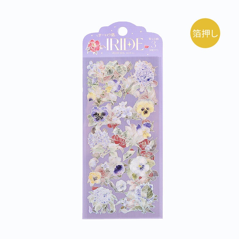 BGM – Foil Stamping Iride Sticker Sheets – Blooming