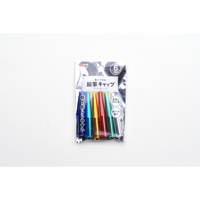 Kutsuwa Aluminum Pencil Cap – Color – Pack of 6