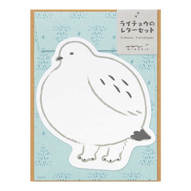 Midori Letter Set Die Cut – Ptarmigan