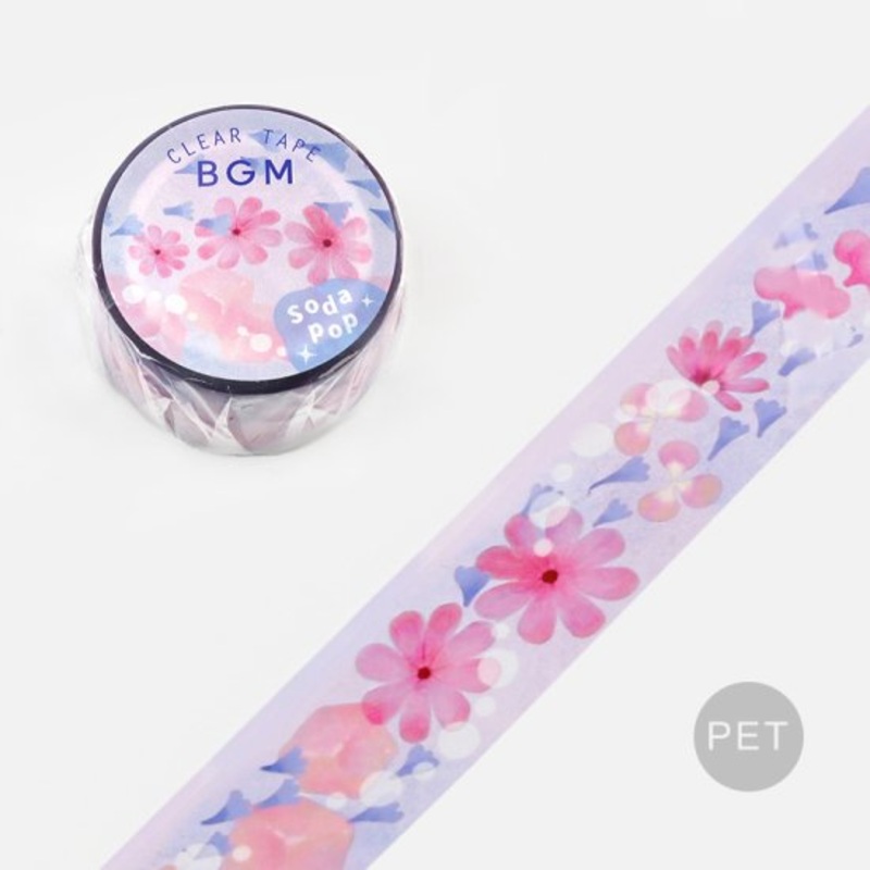 BGM Clear tape – Cider Floral
