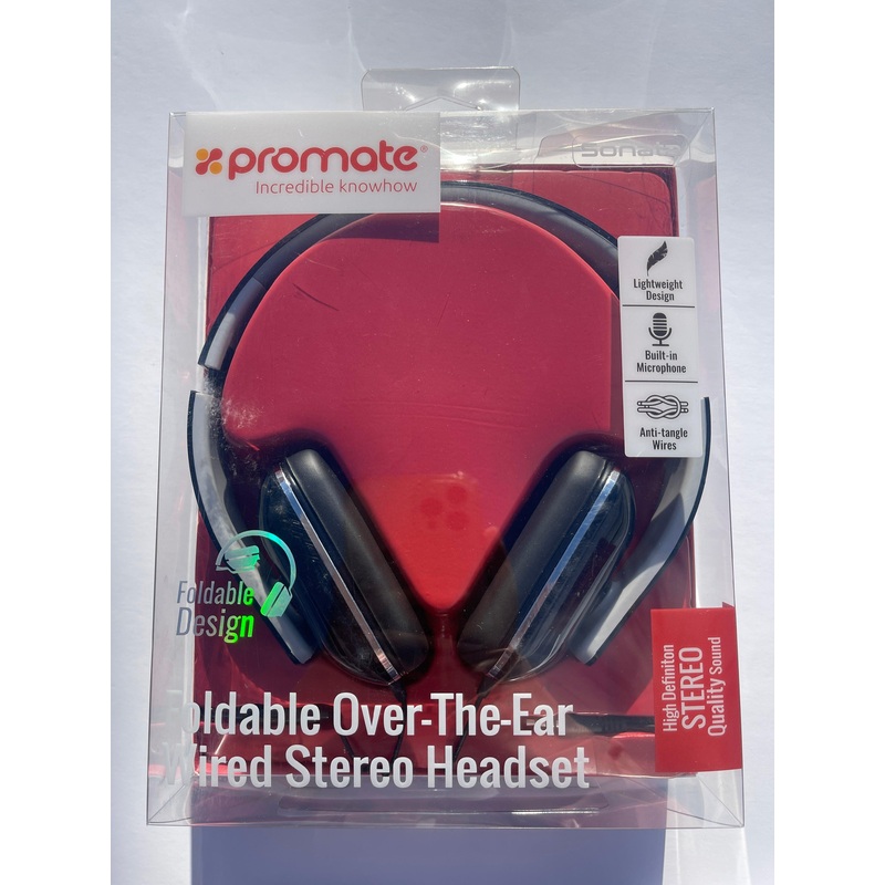 Foldable Over-The-Ear Wired Stereo Headset