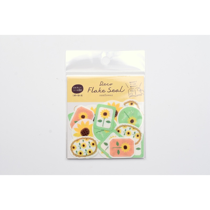 Furukawa Paper Deco Flake Sticker – Sunflower