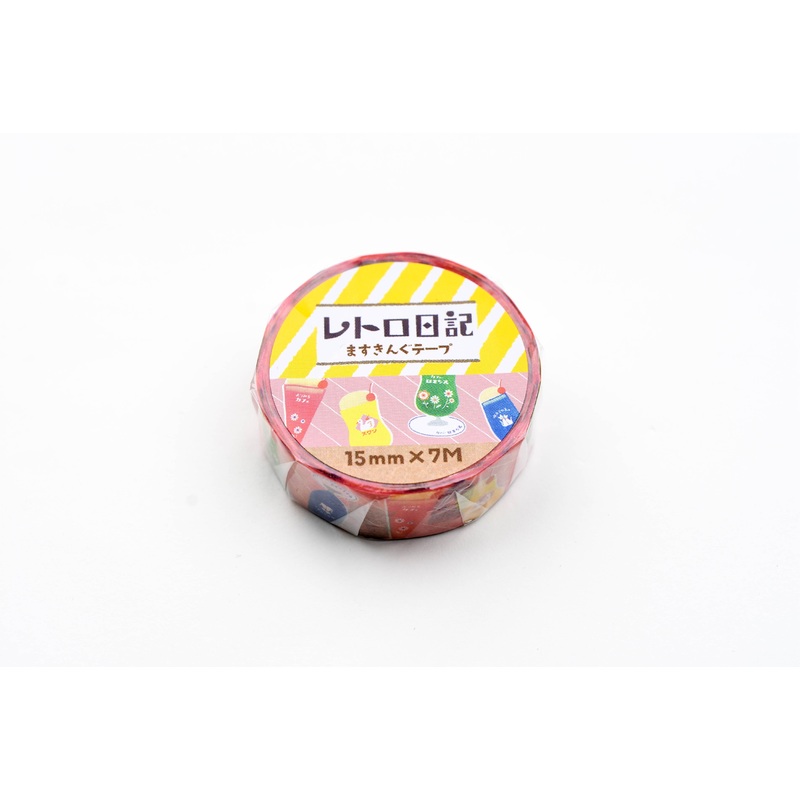 Furukawa Paper Retro Diary Washi Tape – Cream Soda Colorful