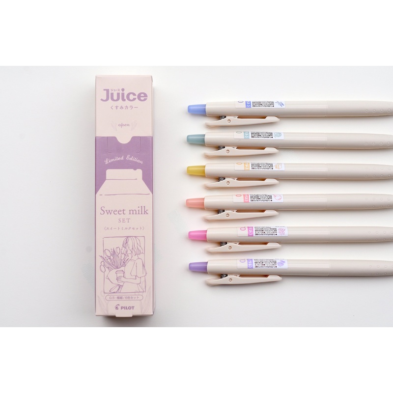 Pilot Juice Gel Pen – Sweet Milk Color  – Set of 6 – Limited Edition