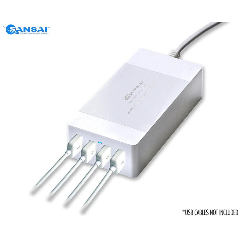 Sansai 4-Port USB Charging Station