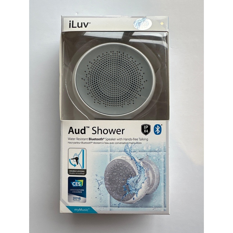 Shower water resistant bluetooth speaker with hands-free talking