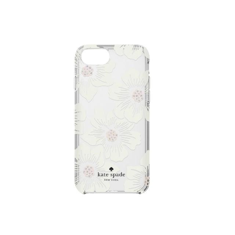 KSNY Hardshell Clear iPhone 7/8 – Floral Cream