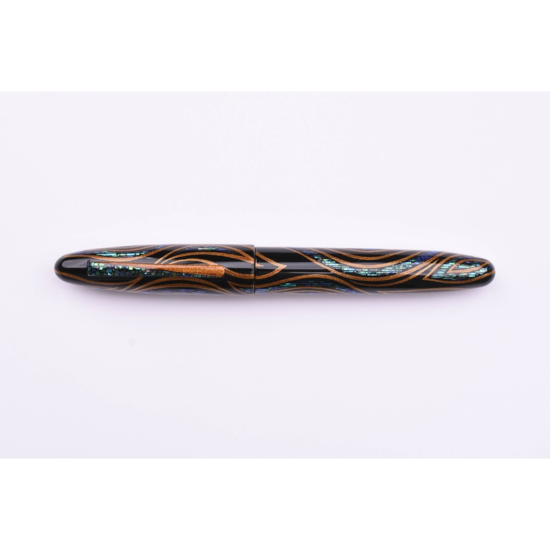 Taccia Miyabi Empress Fountain Pen – Fossils in the Sky – Sunset Peacock (Limited Edition)