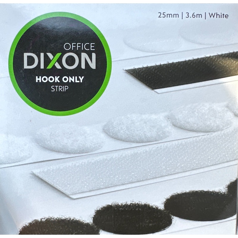 Dixon Hook Only Strip – 25mm x 3.6m, White