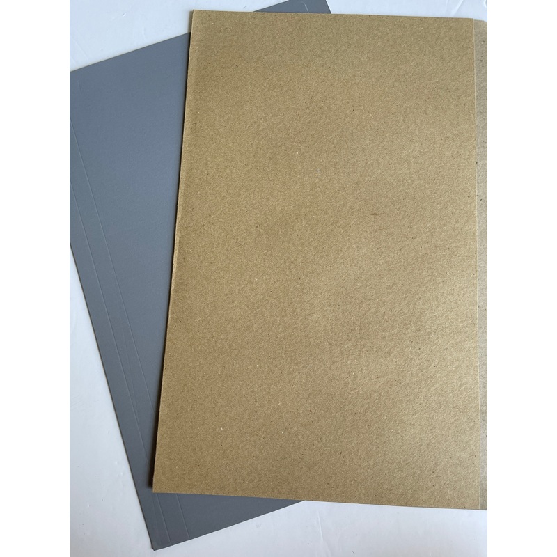 Filemaster Brown and Gray Cardboard Folders Assorted ( Pack of 10 )