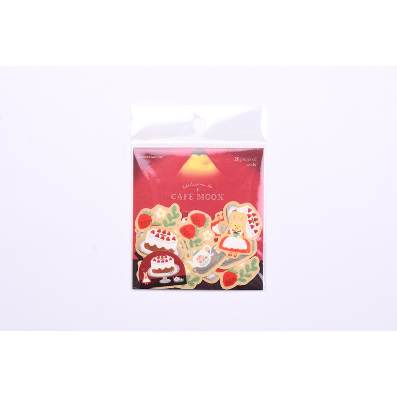 Furukawa Paper Deco Flake Sticker – Cafe Moon – Cake