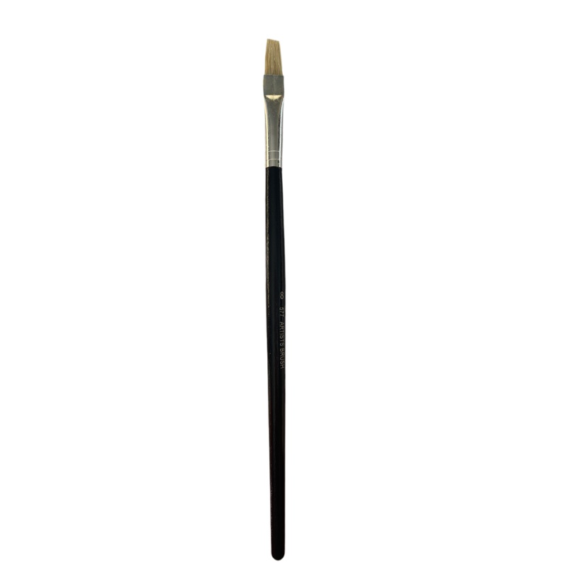 Size 8 Flat Artist’s Brush – Pack of 8