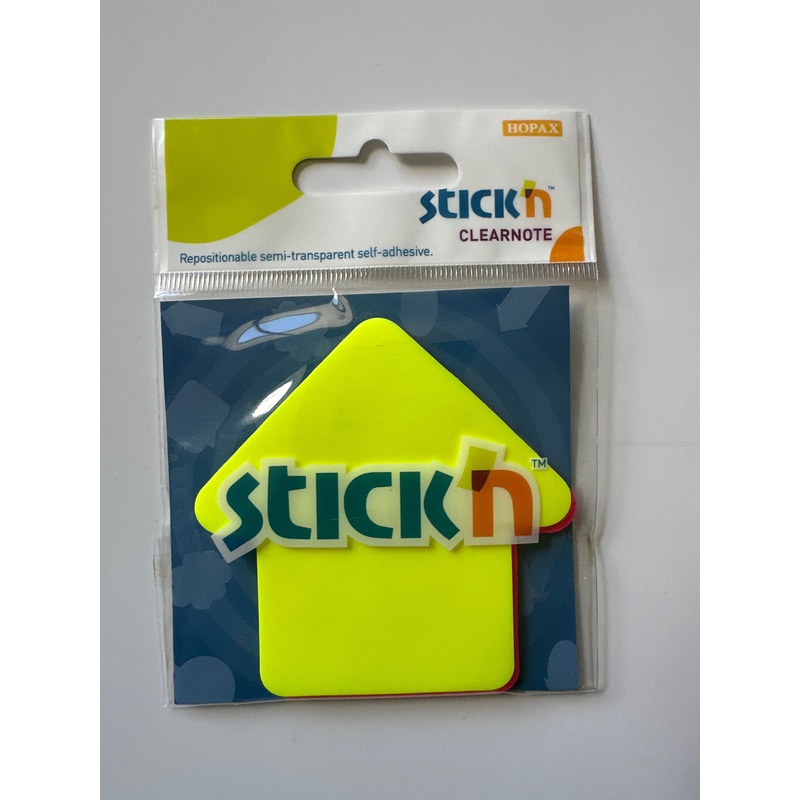Stickn Clearnote Arrow-Shaped Notes