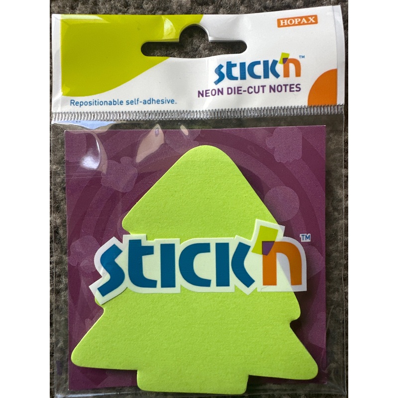 Stickn Neon Die-Cut Notes – Tree Shape