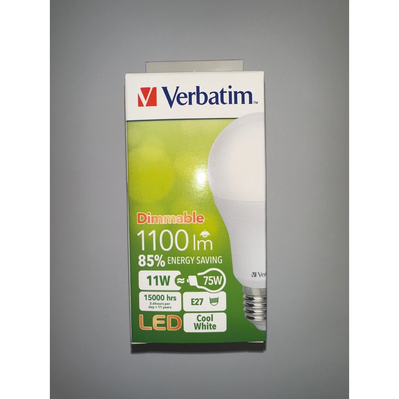 Verbatim 11W Dimmable LED Light Bulb – Cool White
