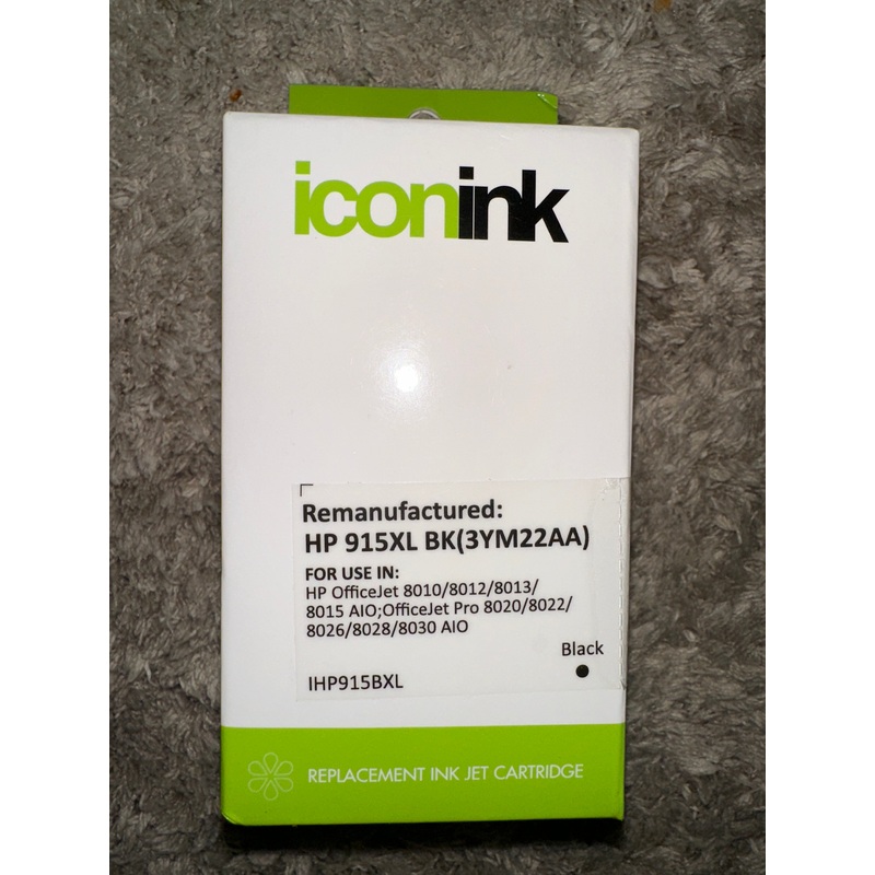 Icon Ink Remanufactured HP 915XL Black Ink Cartridge