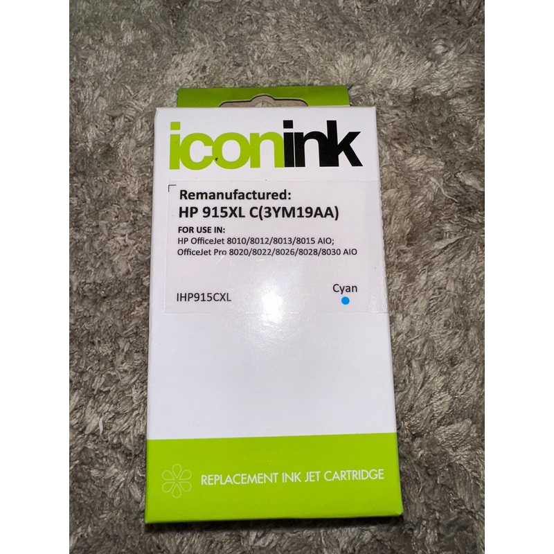 Icon Ink Remanufactured HP 915XL Cyan Ink Cartridge