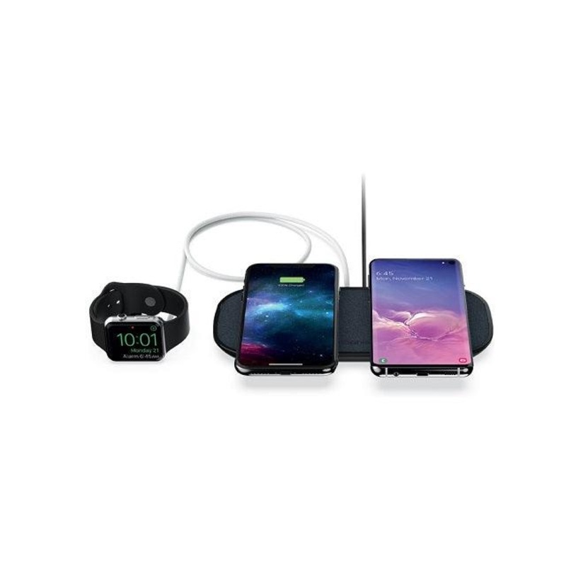 mophie-Dual Wireless Charging pad-Black-AU