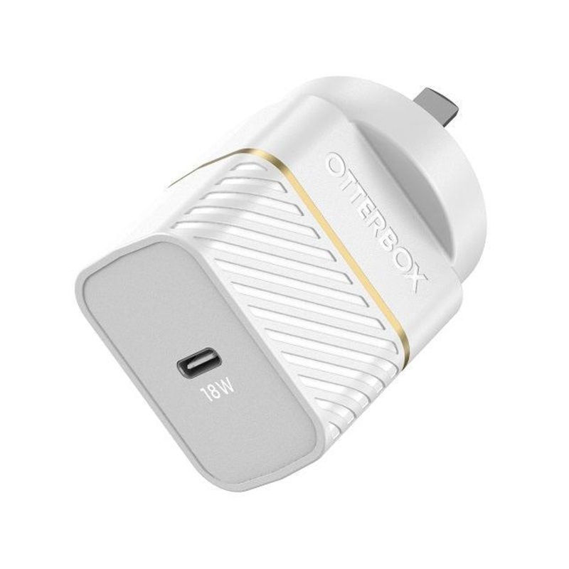 OTTERBOX 1PRT WALL CHGR TYP I 18W USB-C 18W PD CLOUD DUST