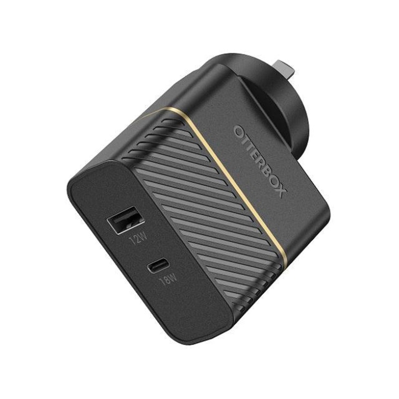 OTTERBOX 2PRT WALL CHGR TYP I 30W USB-C 18W PD + USB-A 12W