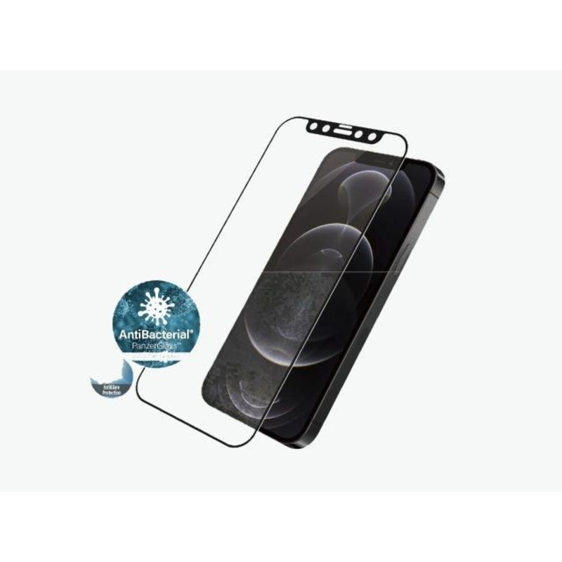 PanzerGlass for iPhone 12/12 Pro – Black – Case Friendly