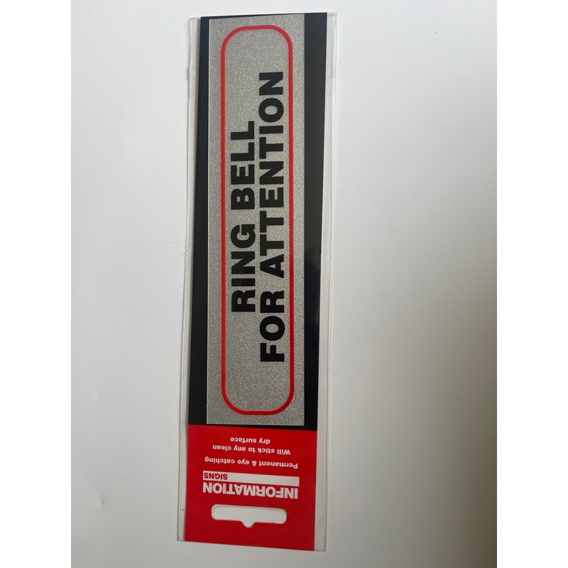 Ring Bell for Attention sign