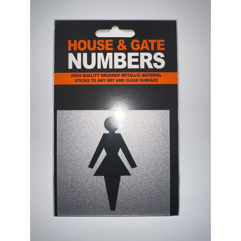 Rosebud Brushed Metallic Female Symbol Sign
