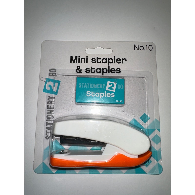 Stationery 2 Go Mini Stapler with Staples Set (No.10)