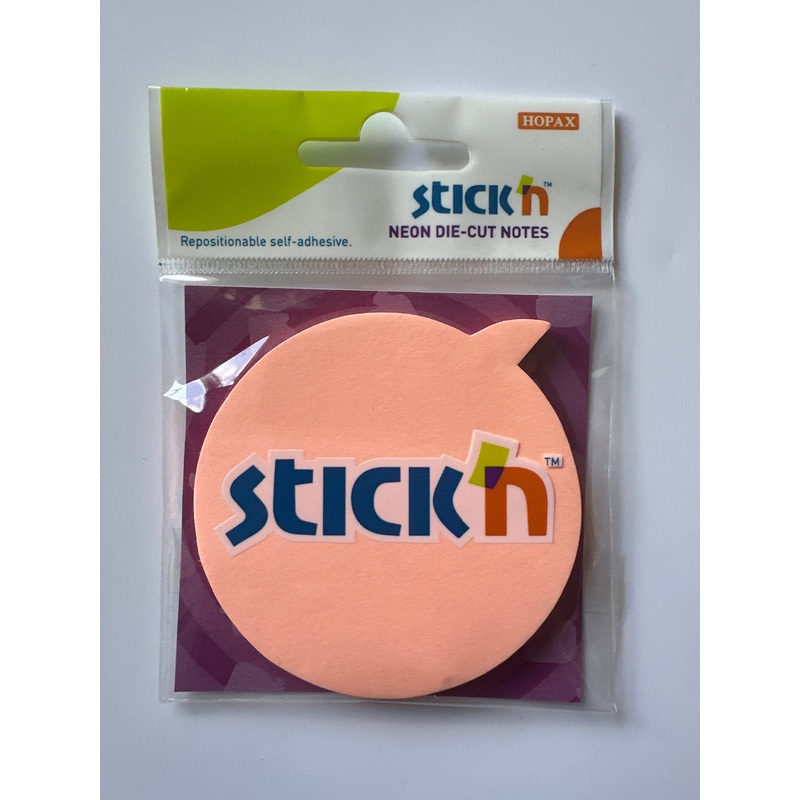 Stickn Neon Die-Cut Notes – Peach Shape
