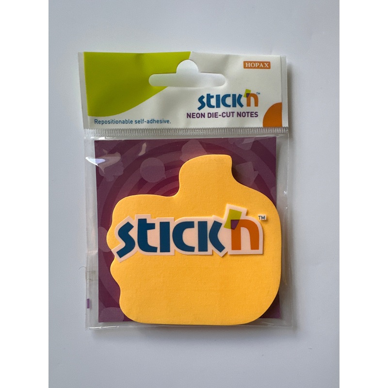 Stickn Neon Die-Cut Notes – thumbs up Shape