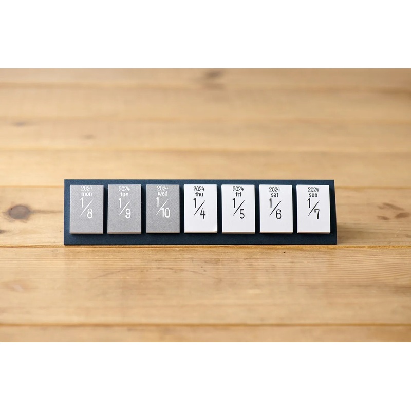 Himekuri Sticky Calendar 2024 – White Gray