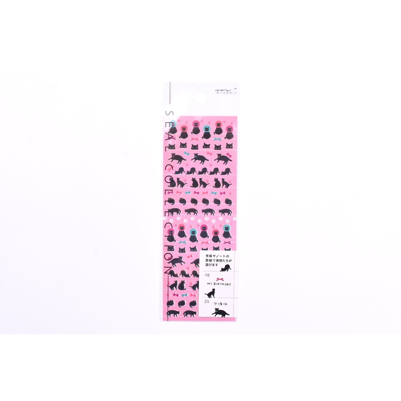 Midori Planner Sticker – Fancy Black Cats
