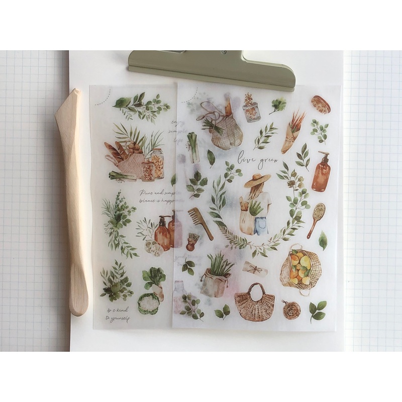 MU Print-On Stickers – Live Green – #115