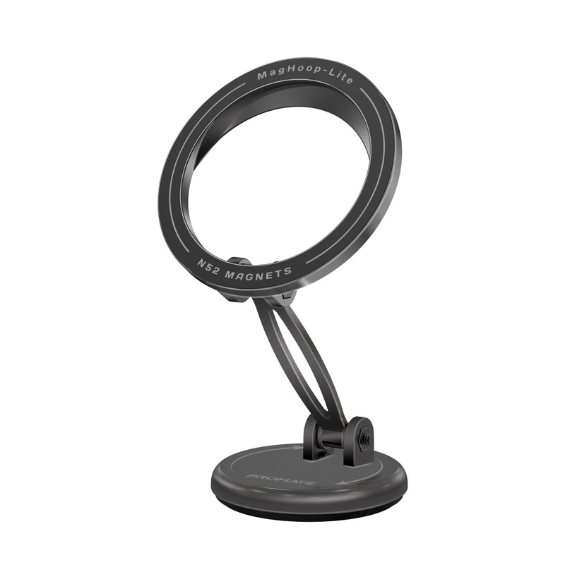 PROMATE 360 Cradeless MagSafe Height Adjustable Magnetic Smartphone Mount. Includes Metal Ring. 360 Rotation. Seure Mounting. Perfect for All Phones & Cases.
